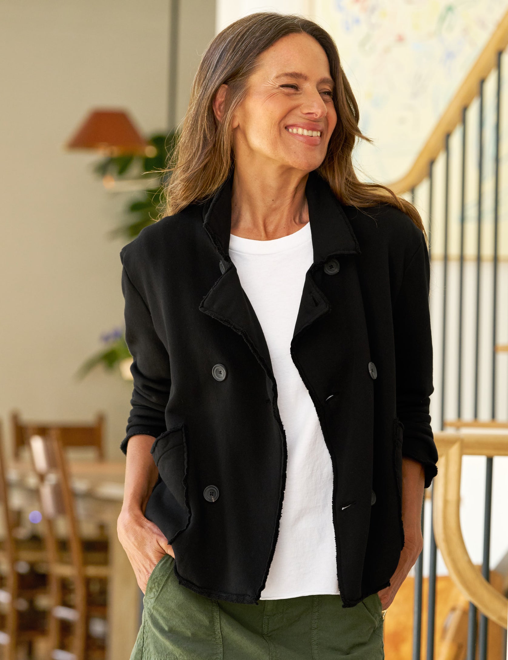 MINI BELFAST Black, Triple Terry, front view