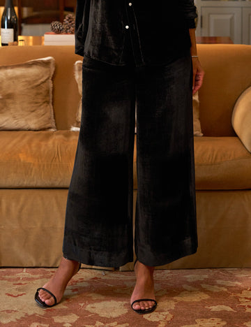 MAISIE VELVET Black, Italian Washed Velvet