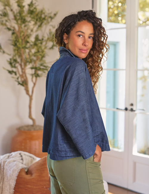 GABI Vintage Dark Indigo Wash, Famous Denim, alternate view