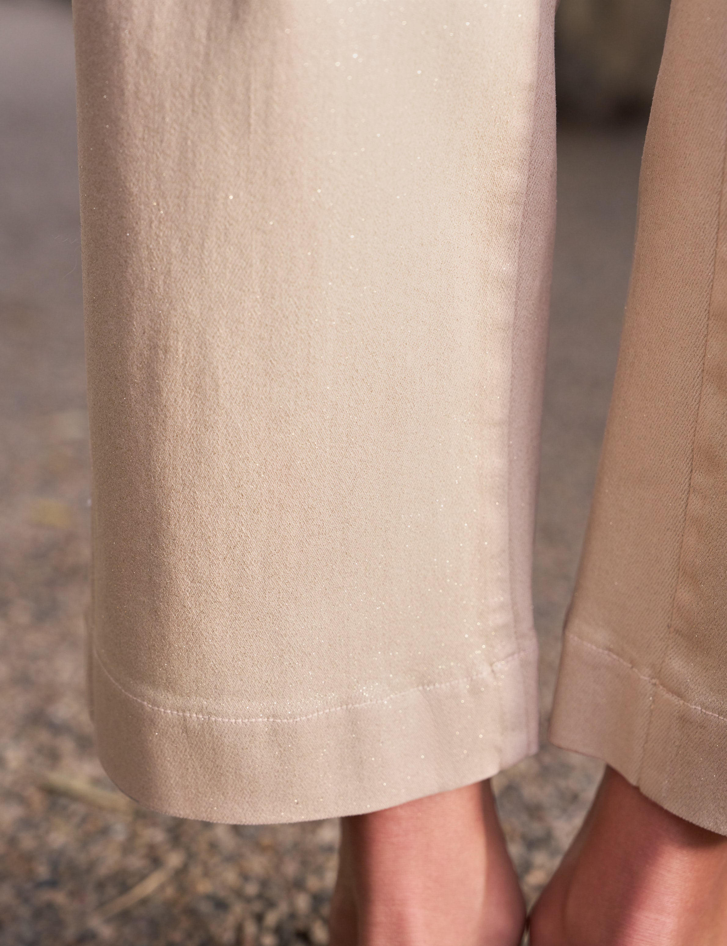 WESTPORT ILLUSION Champagne Glitter Wax, Italian Waxed Denim