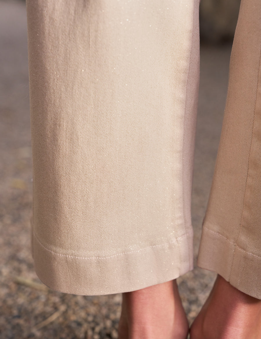 WESTPORT ILLUSION Champagne Glitter Wax, Italian Waxed Denim