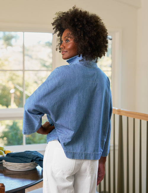 GABI Vintage Stonewashed Indigo, Famous Denim, alternate view