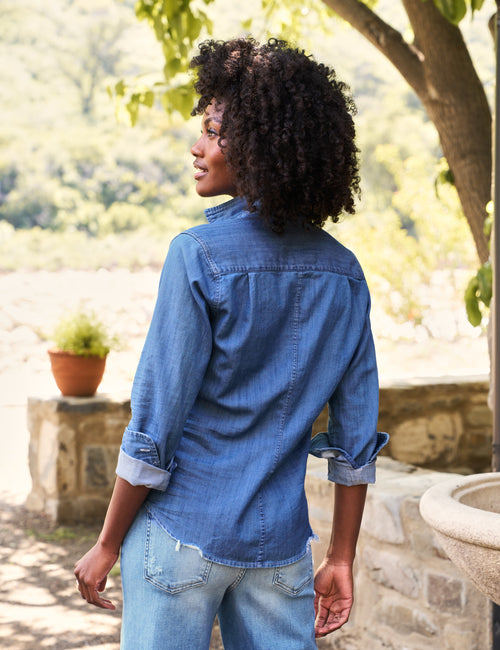 BARRY Vintage Stonewashed Indigo, Famous Denim, alternate view
