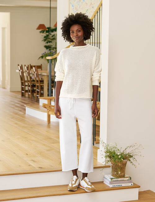MONTEREY POINTELLE Ivory, Pure Italian Cotton, view 6