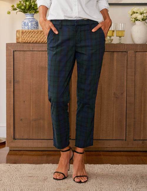 WICKLOW Black Watch Plaid, Italian Performance Twill, front view