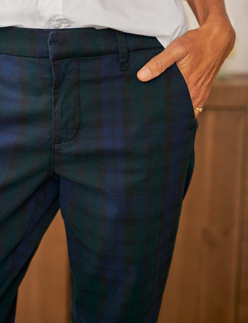 WICKLOW Black Watch Plaid, Italian Performance Twill, view 3