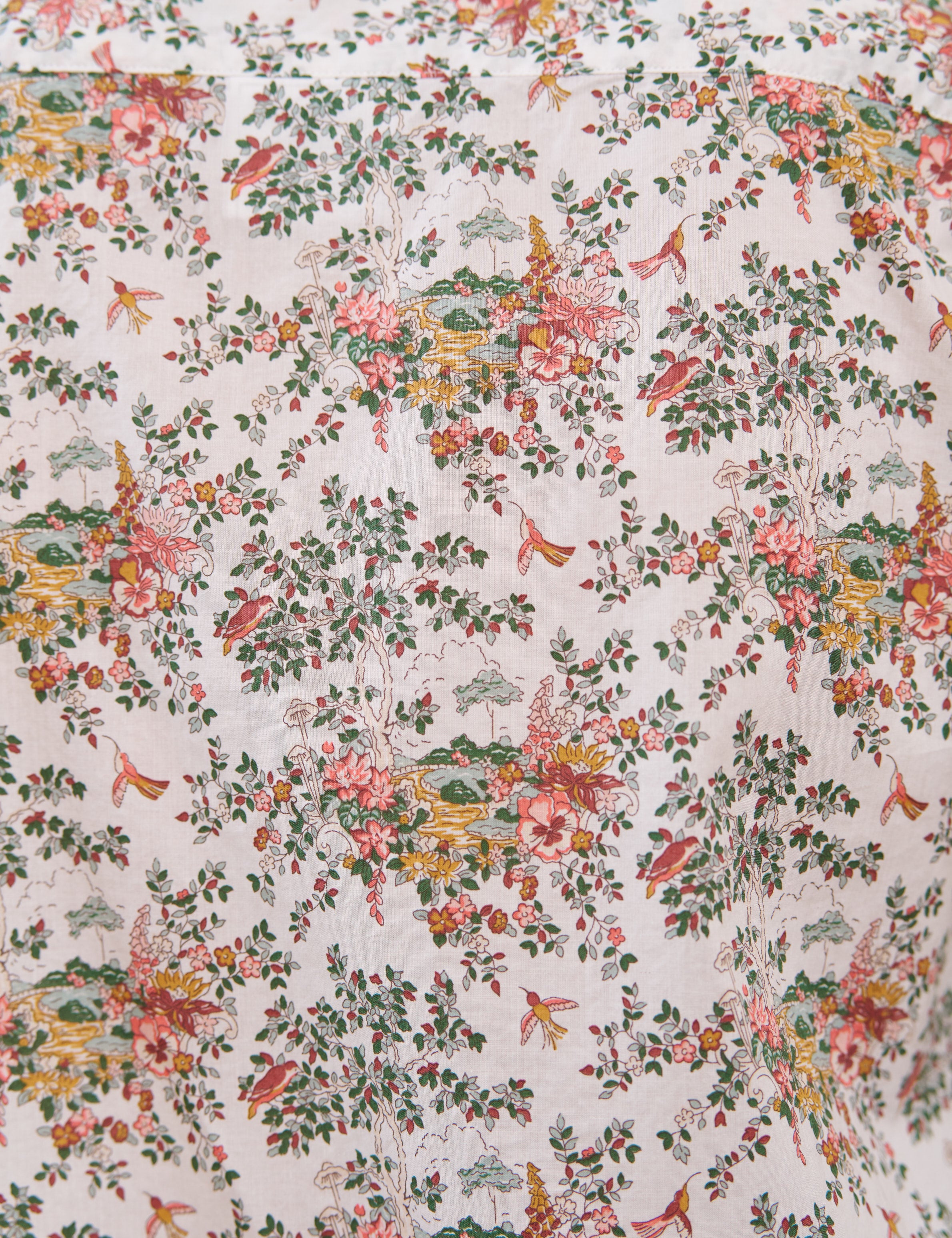 EILEEN Pink Bird Floral, Made with Liberty Fabric