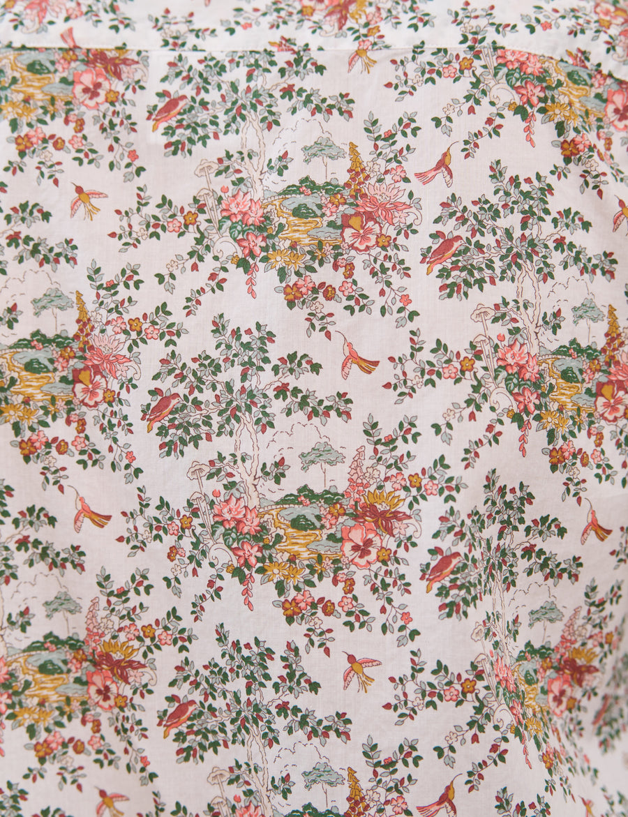 EILEEN Pink Bird Floral, Made with Liberty Fabric