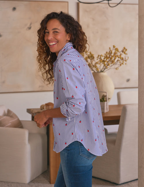 EILEEN NYC Apples, Italian Classic Poplin, alternate view