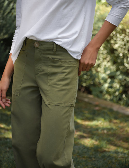 LIMERICK Olive, Italian Peached Twill, view 3
