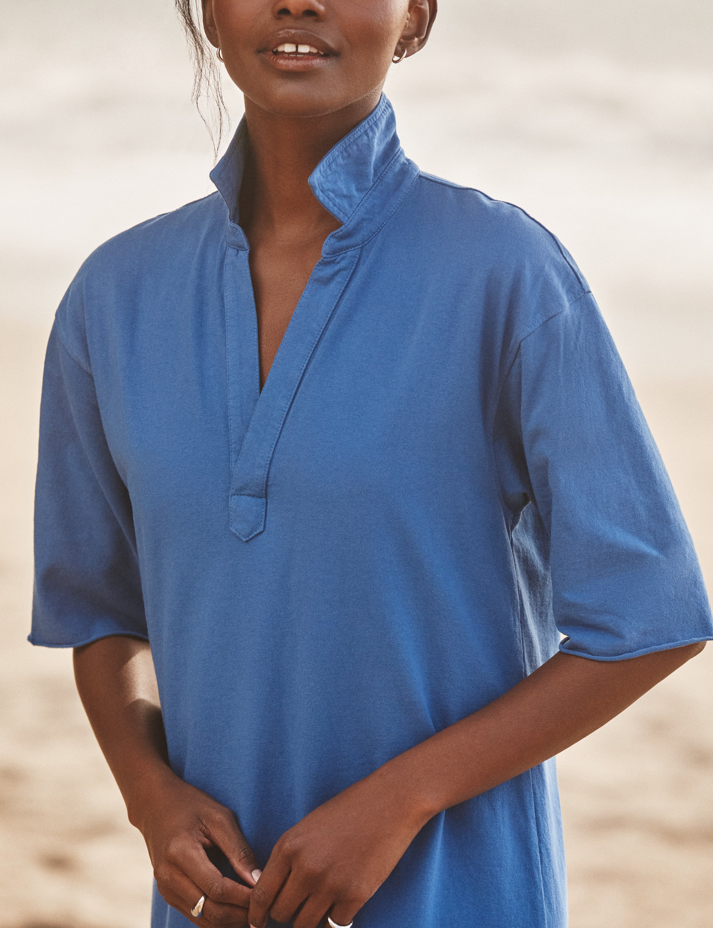 EMMA Lazuli Blue, Vintage Jersey, view 3