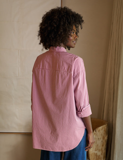 VICTORIA Red Stripe with Red Bib, Italian Superluxe, alternate view