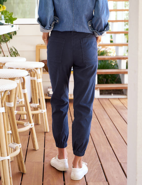 JAMESON Navy, Italian Performance Linen, alternate view