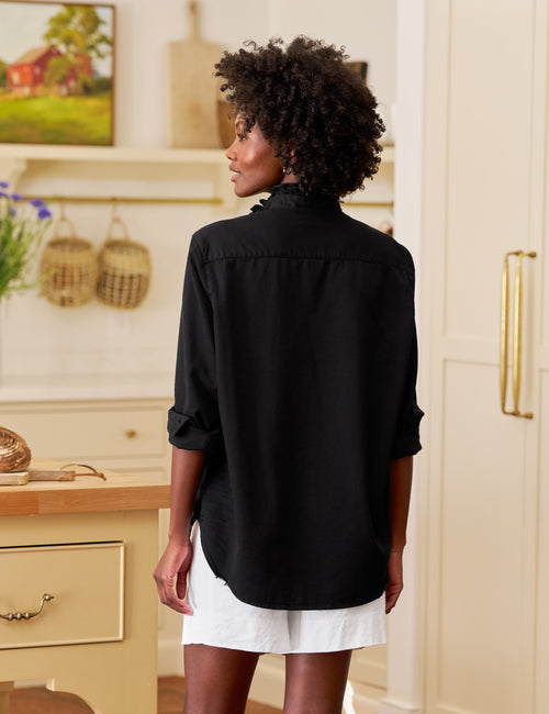 EILEEN RUFFLE Black, Famous Denim, alternate view