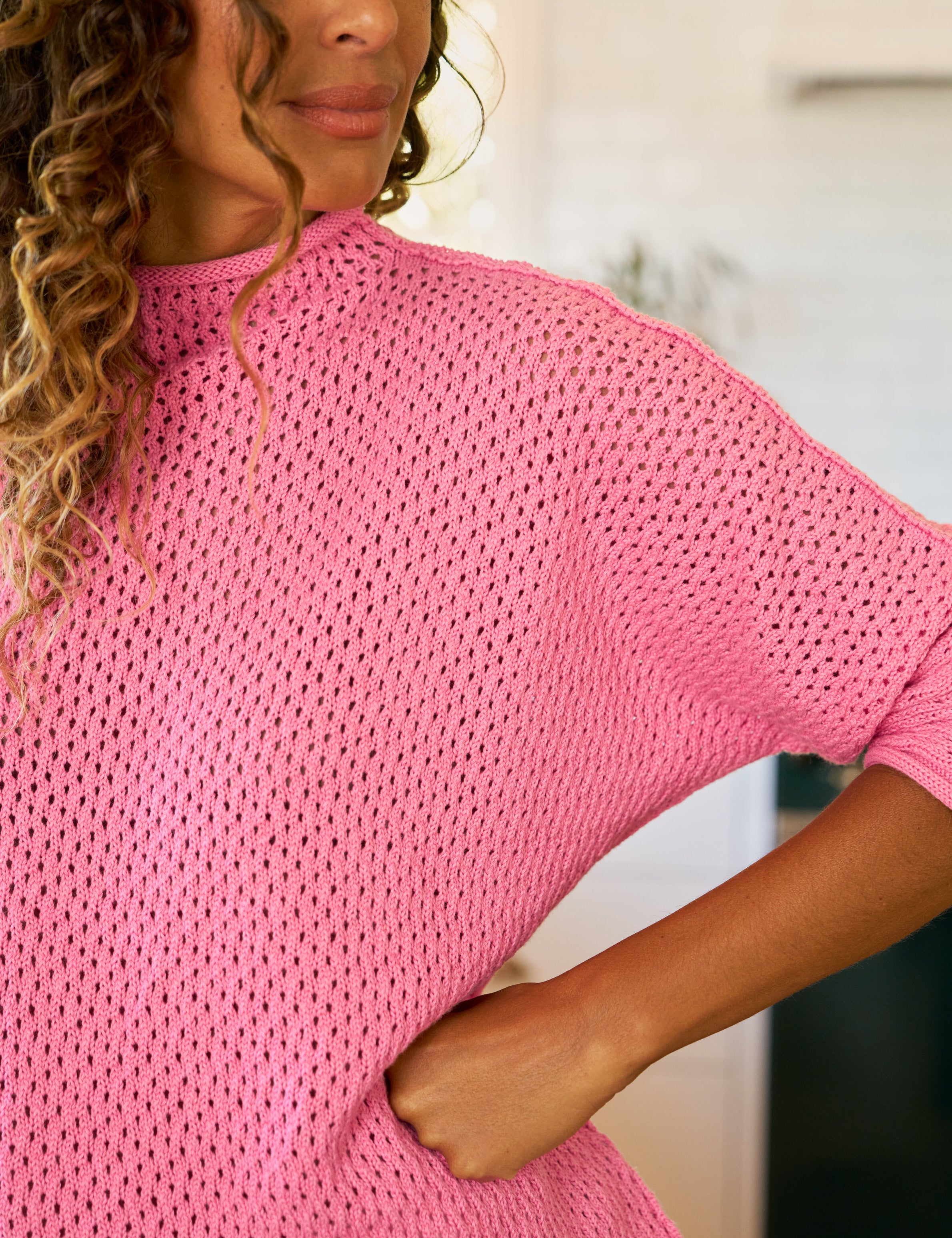 MONTEREY POINTELLE Dragonfruit, Pure Italian Cotton