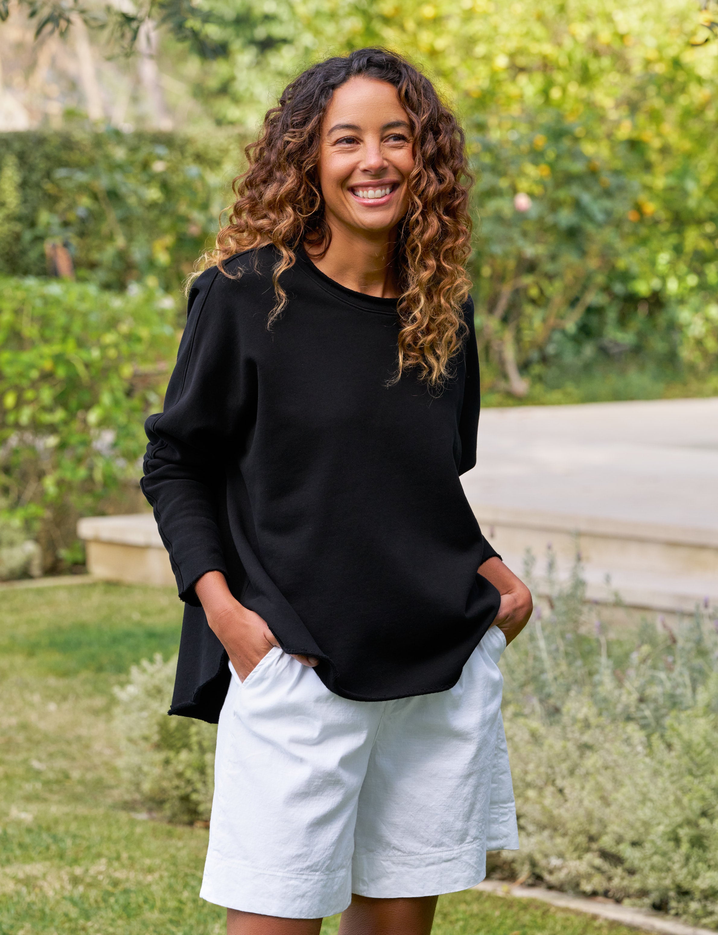 ANNA Black Triple Terry