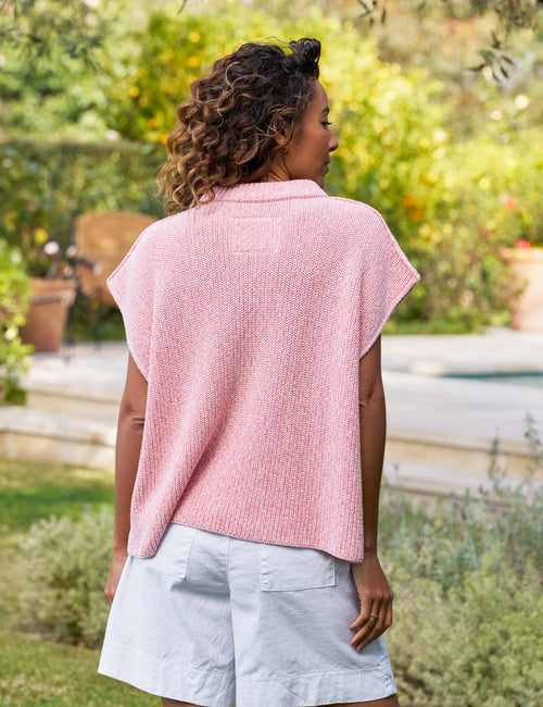 MONTECITO VEST Coral Reef, Pure Italian Cotton, alternate view