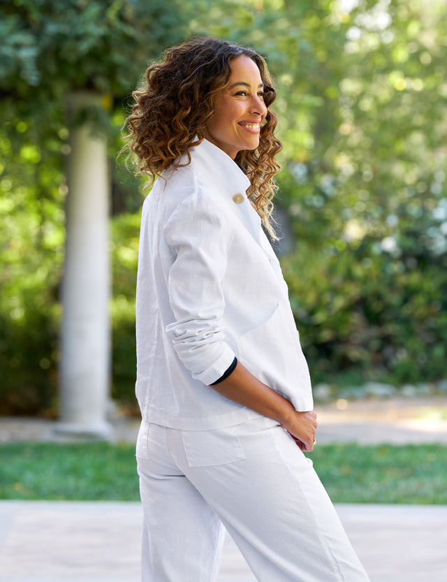 MINI BELFAST White, Italian Performance Linen