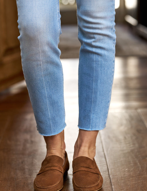 DERRY Faded Light Blue Wash, Italian Dream™ Denim, view 3