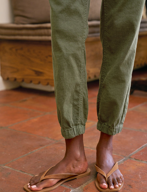 JAMESON Hunter Green, Italian Performance Linen, view 3