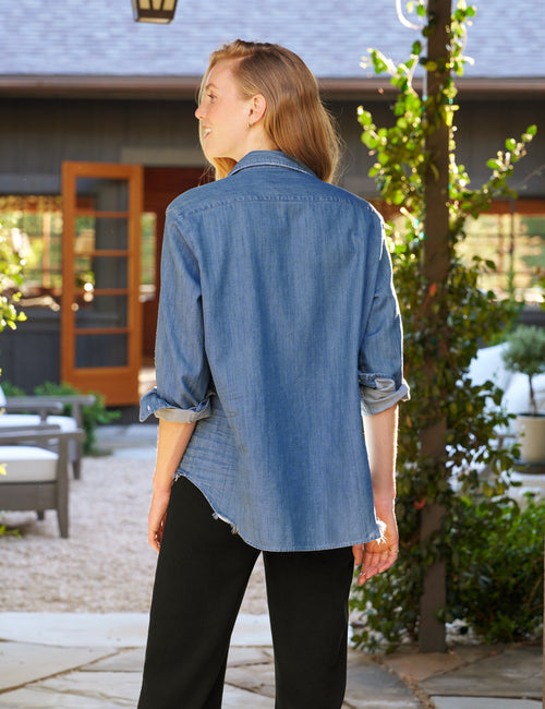 EILEEN Vintage Stonewashed Indigo, Famous Denim, alternate view