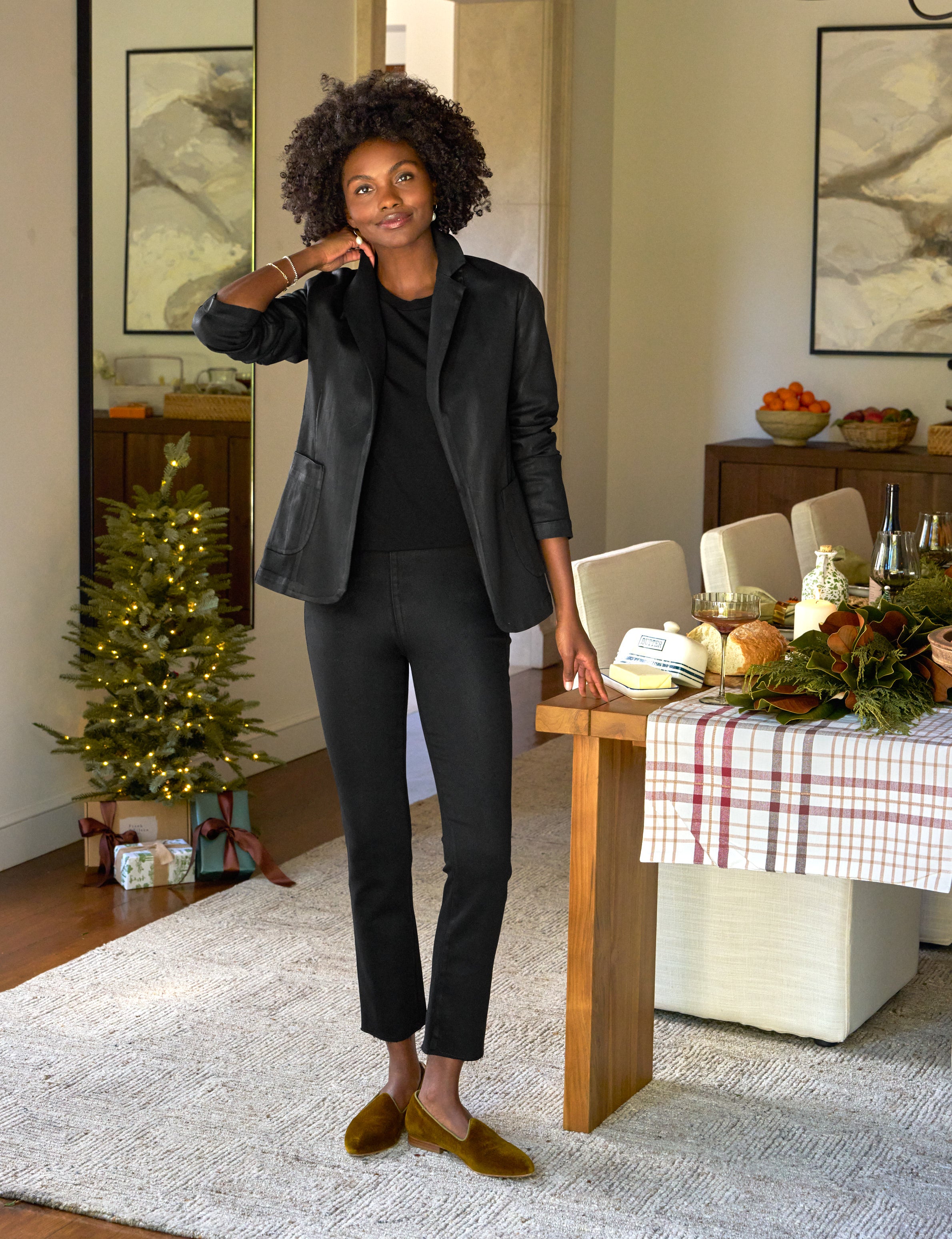 DUBLIN Black Wax, Italian Waxed Denim