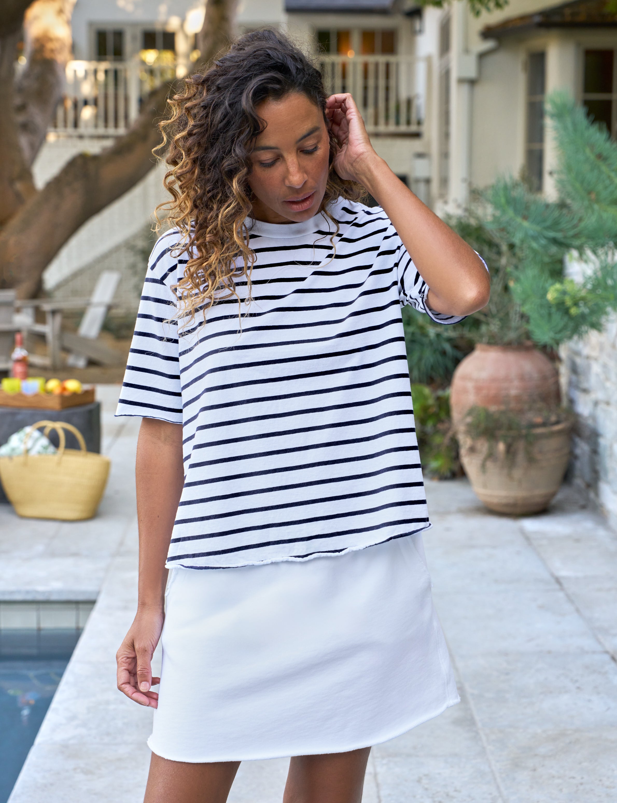 PERRY Wide Navy French Stripe, Heritage Jersey