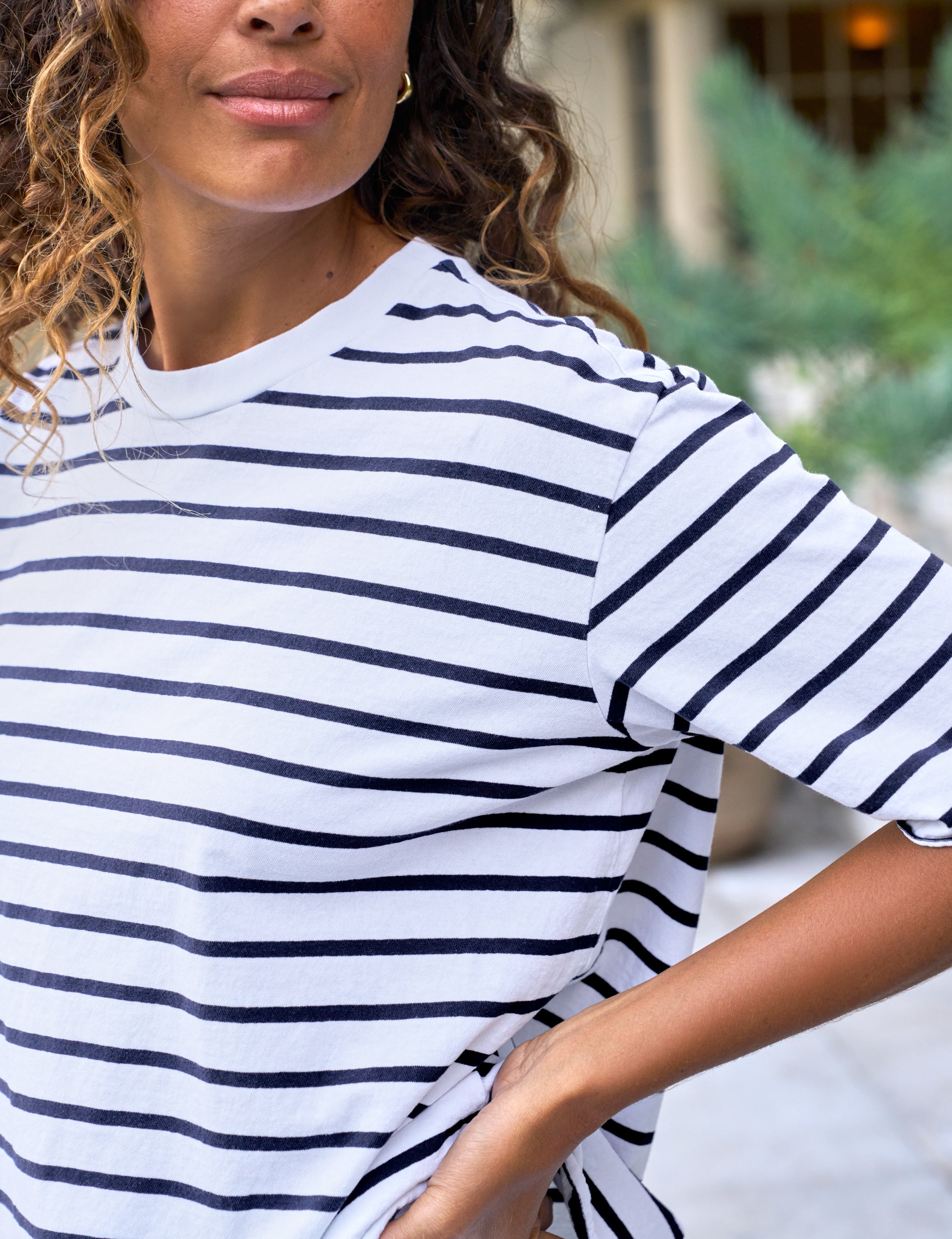 PERRY Wide Navy French Stripe, Heritage Jersey