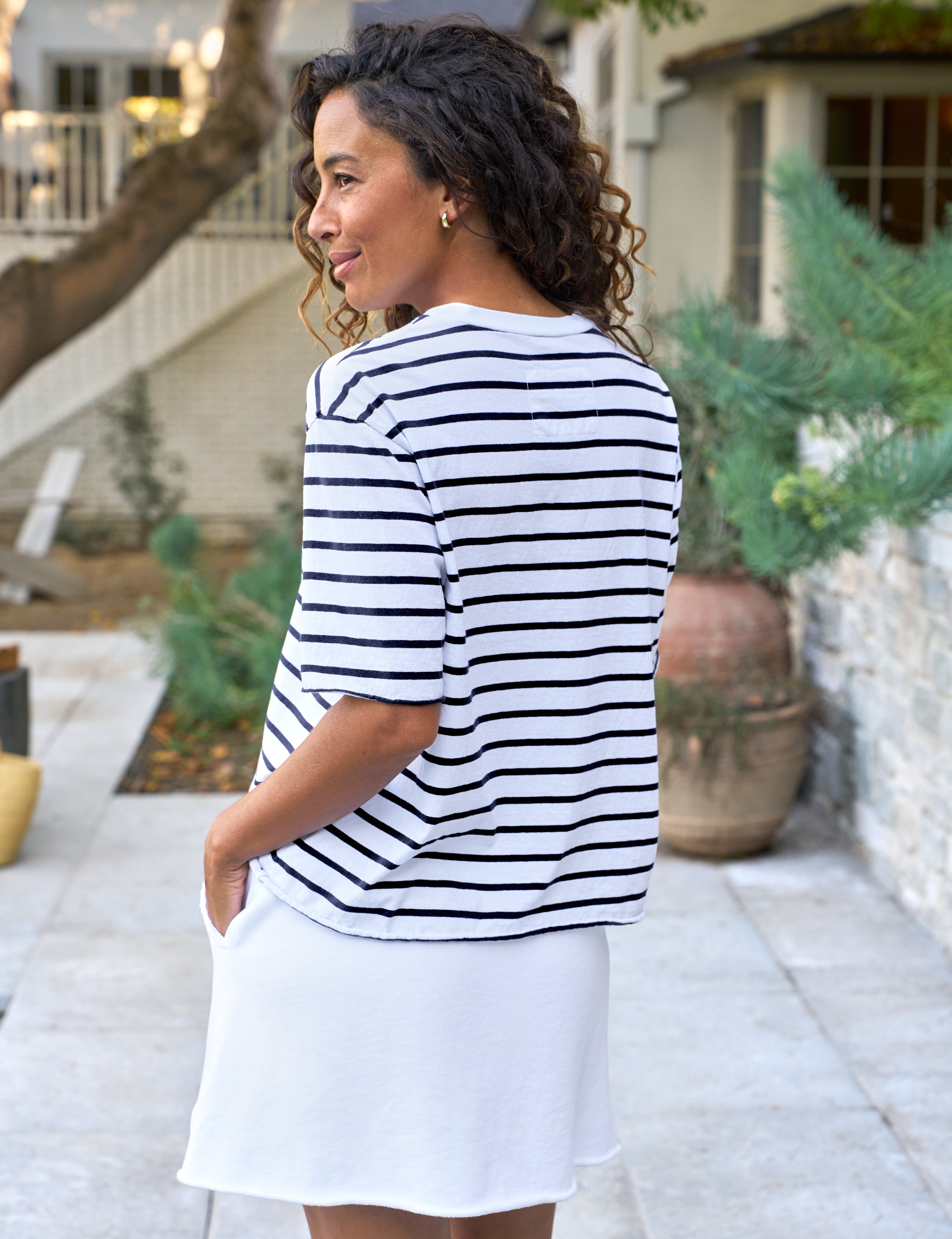 PERRY Wide Navy French Stripe, Heritage Jersey