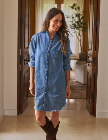 MARY RUFFLE Vintage Stonewashed Indigo, Famous Denim