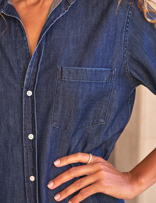 RORY Vintage Dark Indigo Wash, Famous Denim, view 3