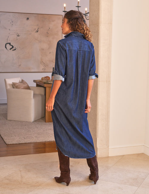 RORY Vintage Dark Indigo Wash, Famous Denim, alternate view