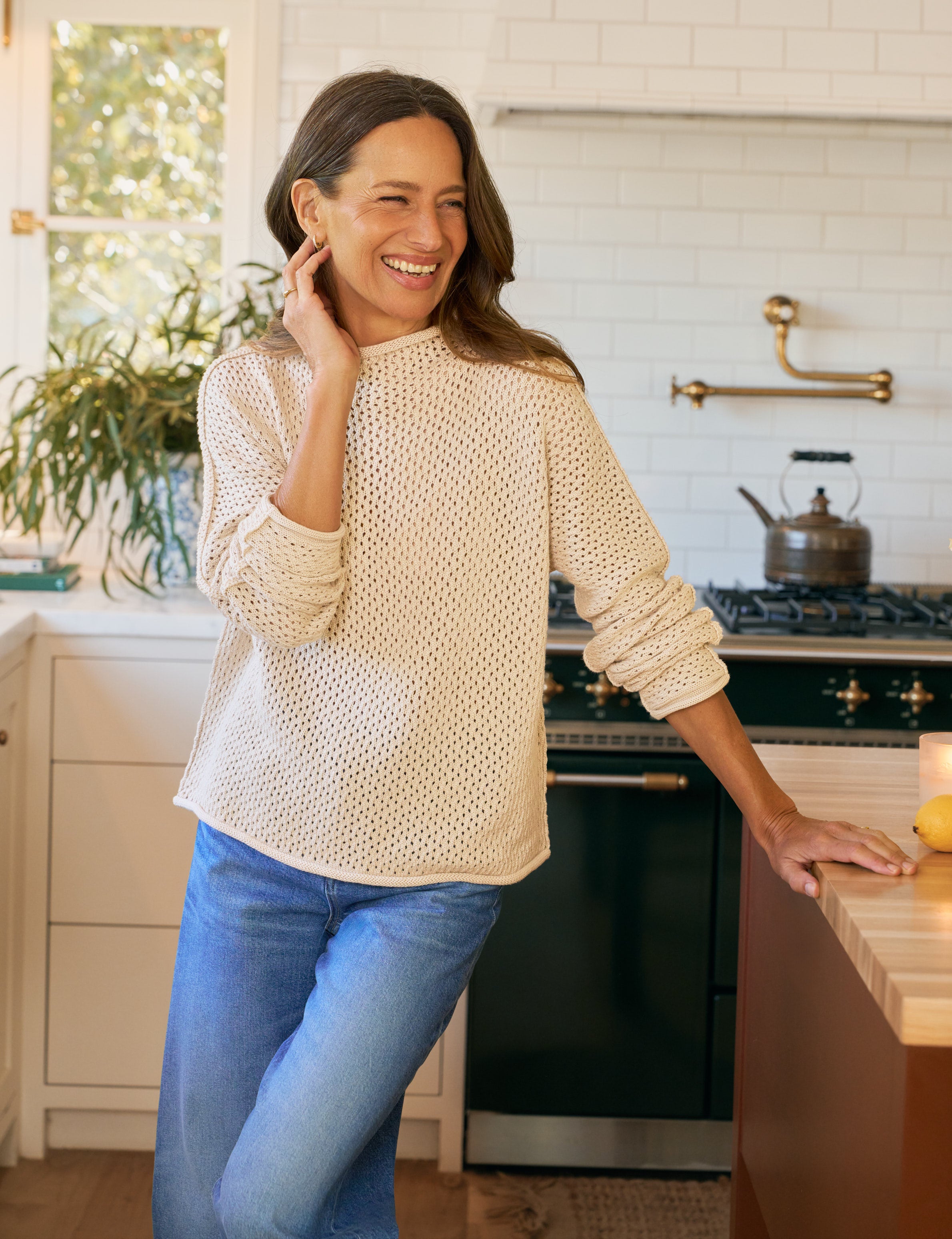 MONTEREY POINTELLE Sand, Pure Italian Cotton