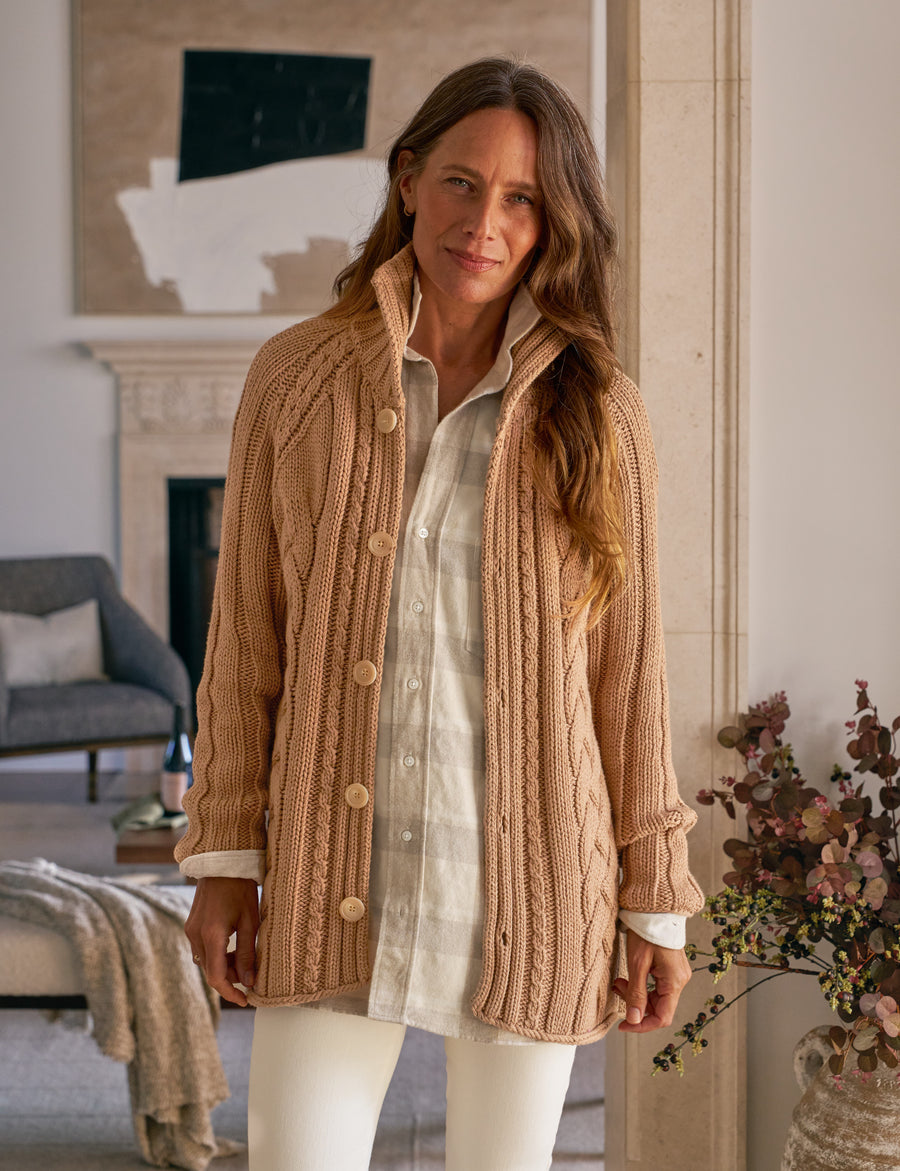 COTSWOLDS Camel, Pure Italian Cotton