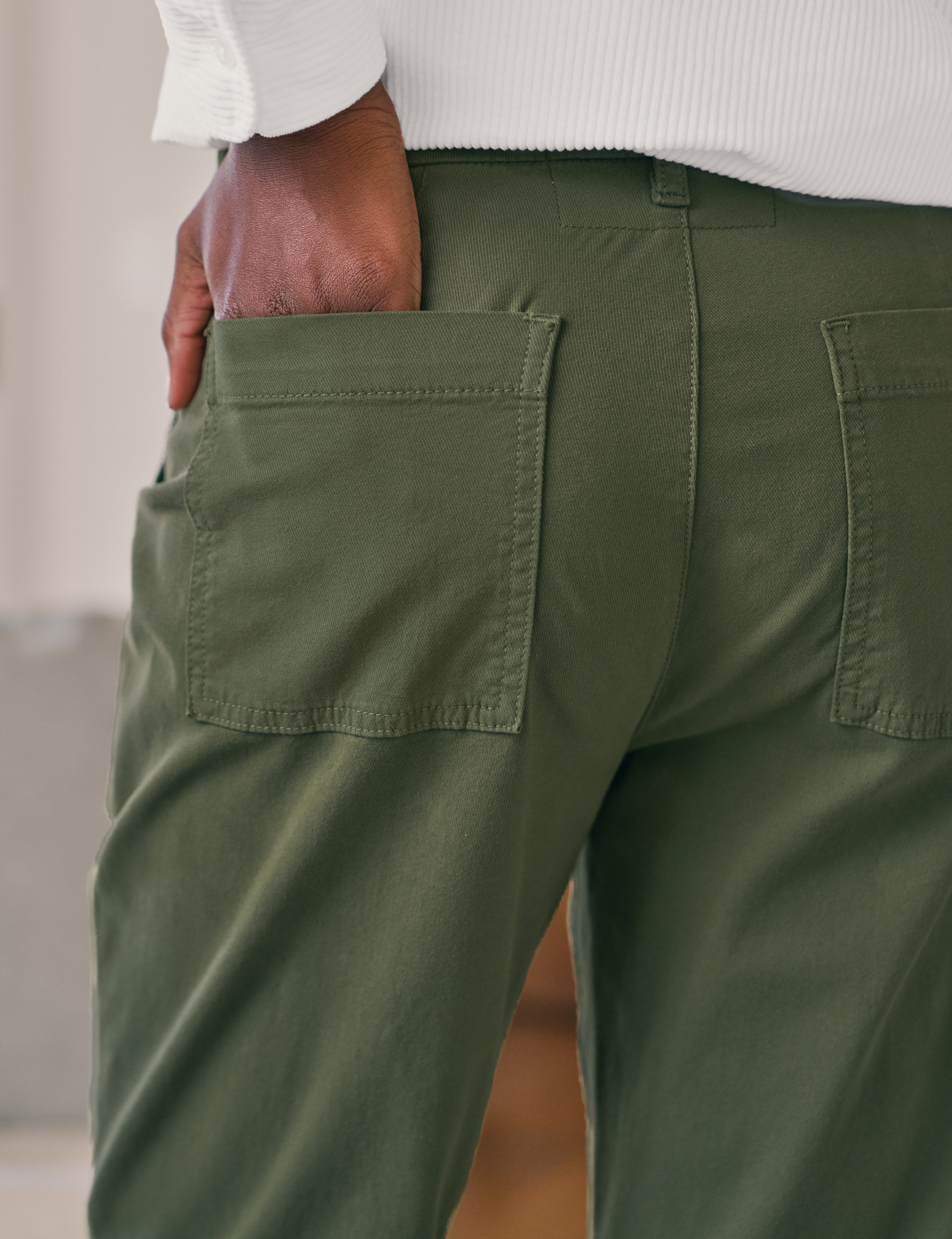 JAMESON Army, Italian Peached Twill