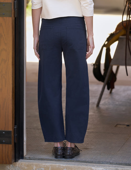 BRAY Classic Navy, Italian Peached Twill, alternate view