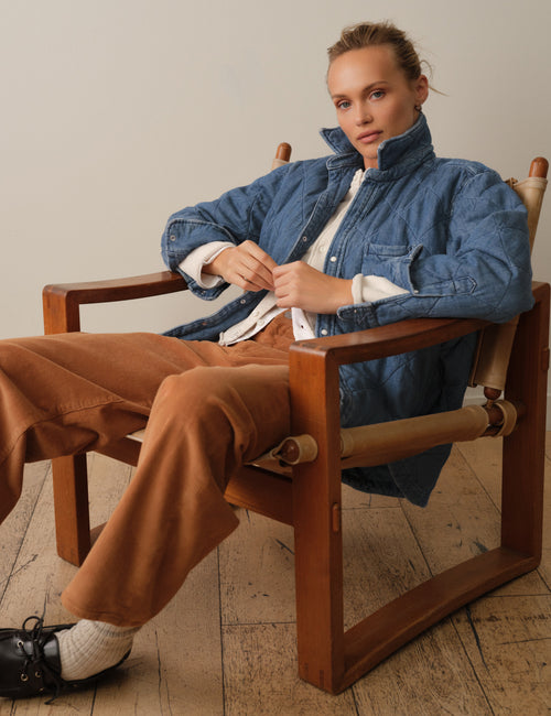 BRENNAN Camel, Italian Performance Corduroy, view 7