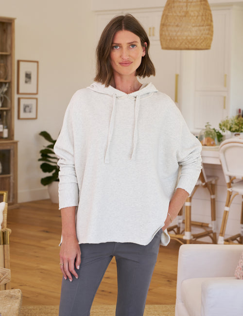 KANE Heather White Melange, Triple Terry, front view