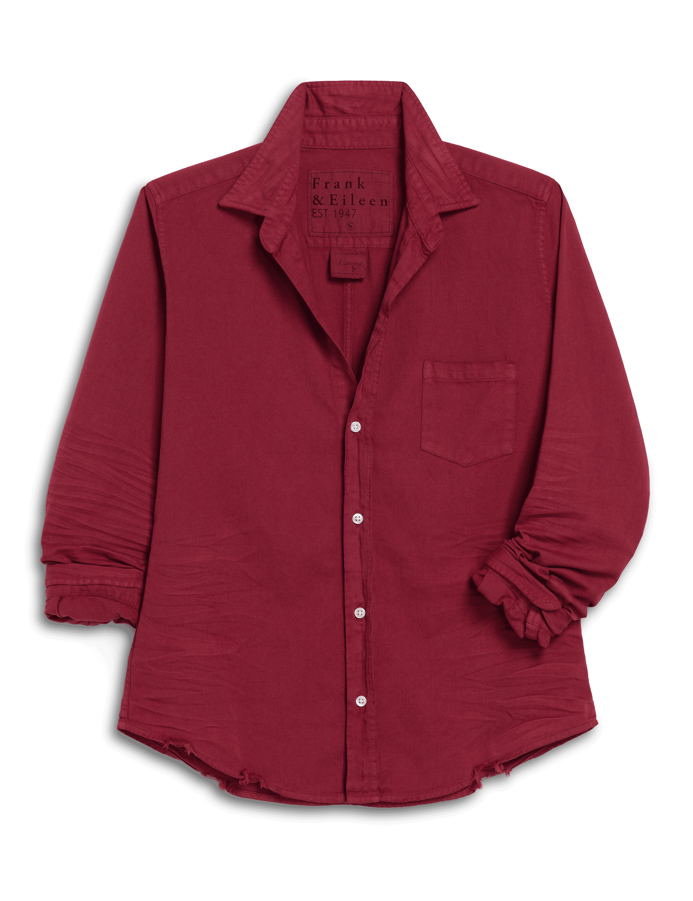 Barry, Tailored Button-Up Shirt, White | Frank & Eileen