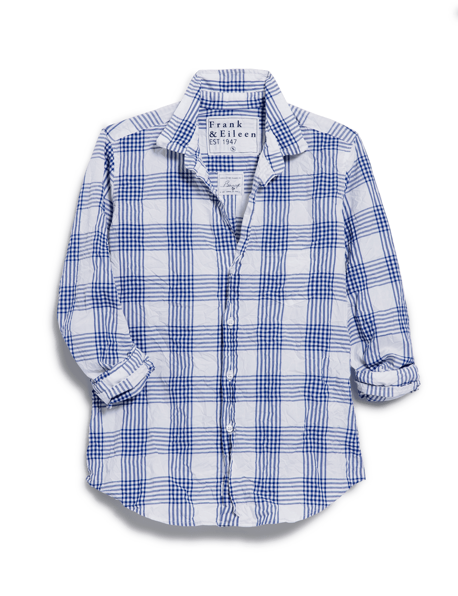 BARRY Blue Grid, Signature Crinkle