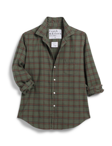 BARRY Green and Brown Plaid, Flannel