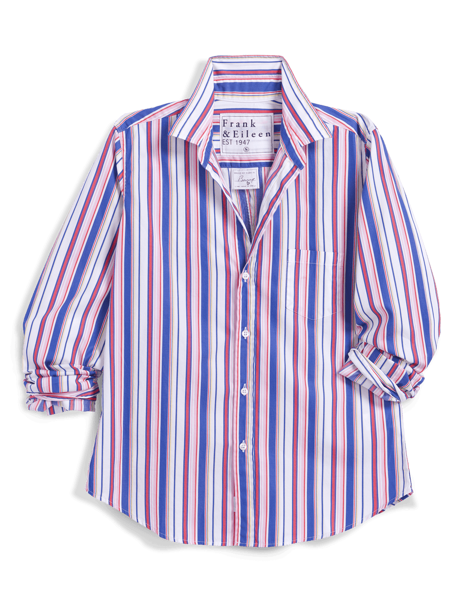 Barry, Tailored Button-Up Shirt, Multi Stripe | Frank & Eileen