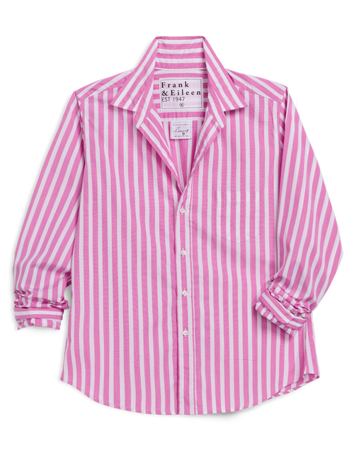 BARRY Wide Pink Stripe, Italian Superluxe, front view