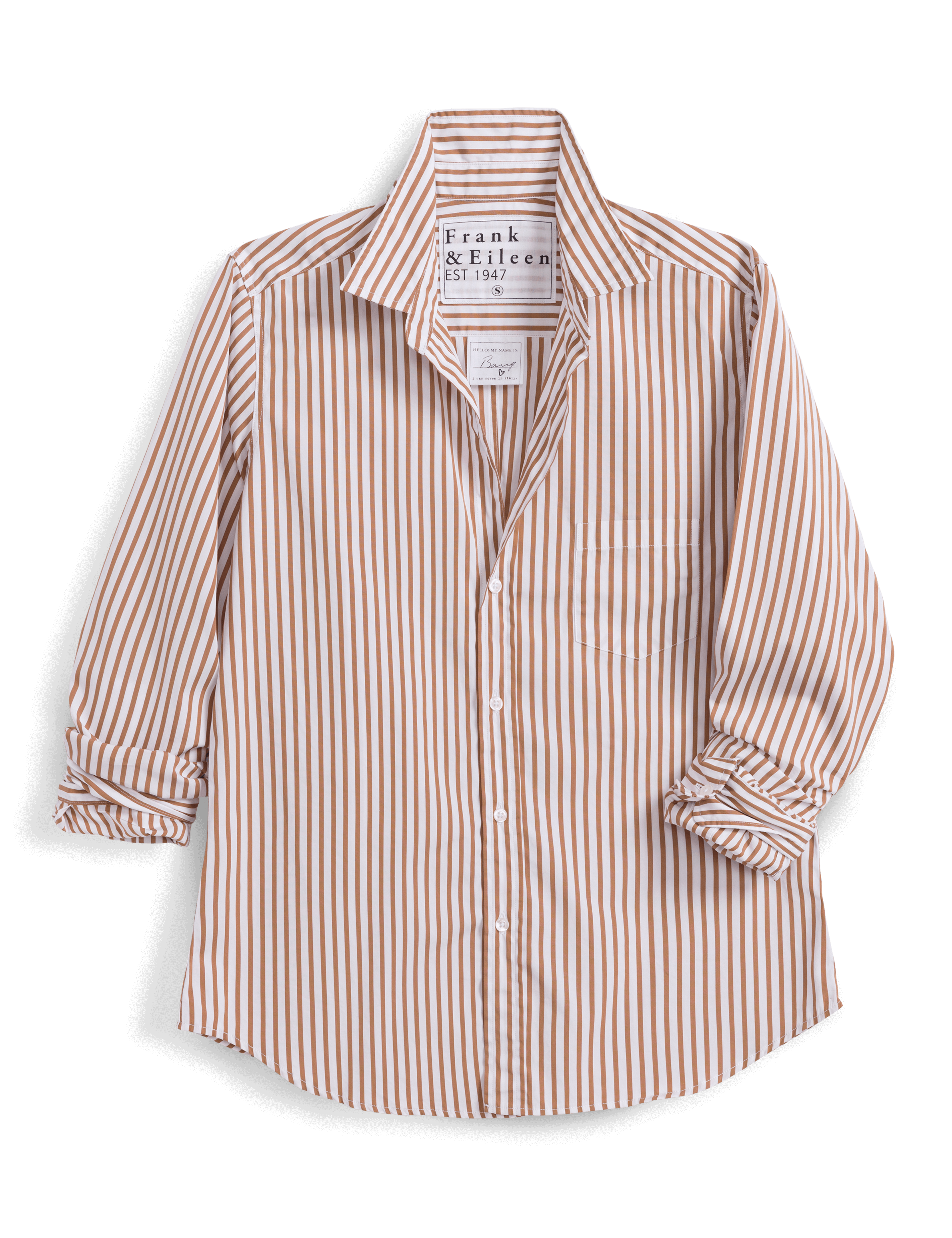 BARRY Tan and White Stripe, Italian Superluxe