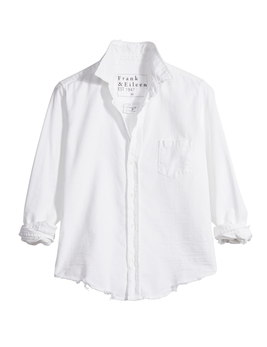 Barry Button Up Navy White Stripe