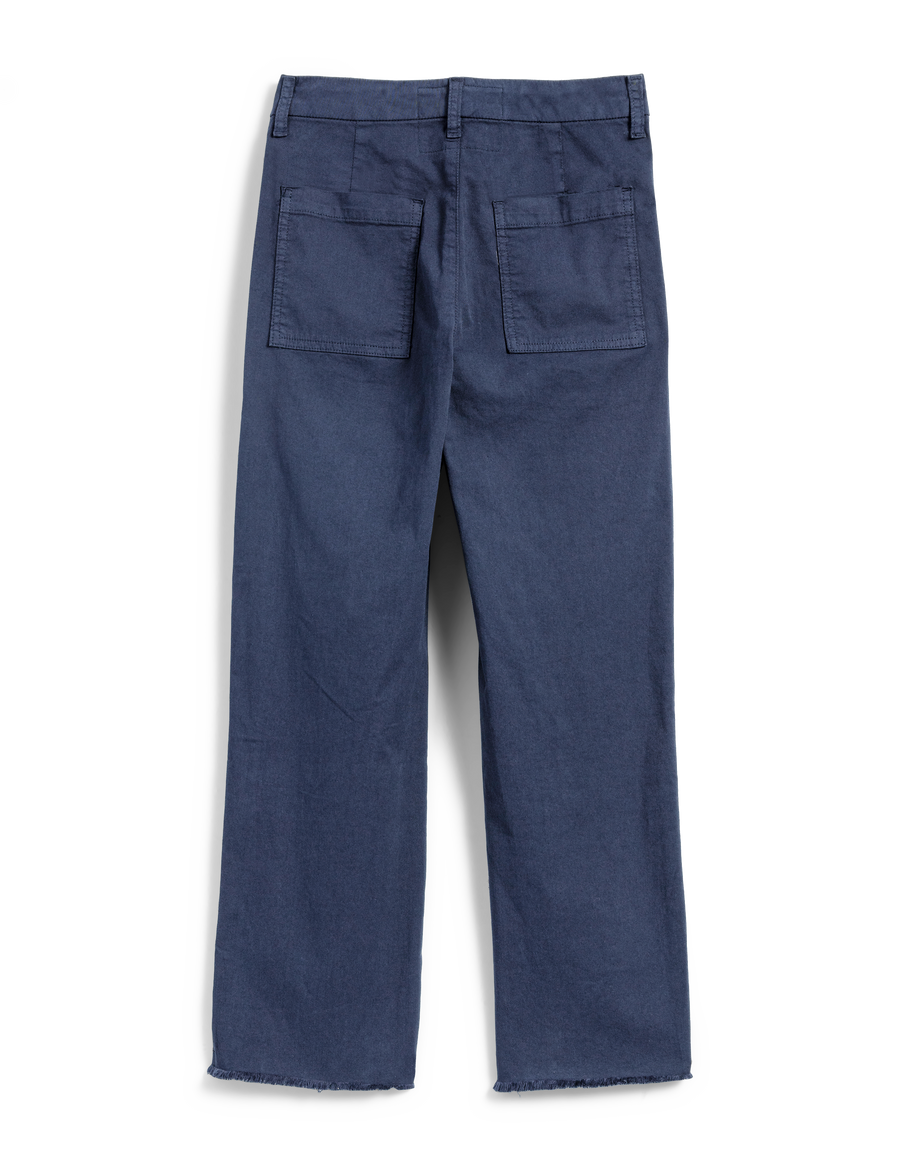 Utility Cropped Twill Pant Navy Frank & Eileen