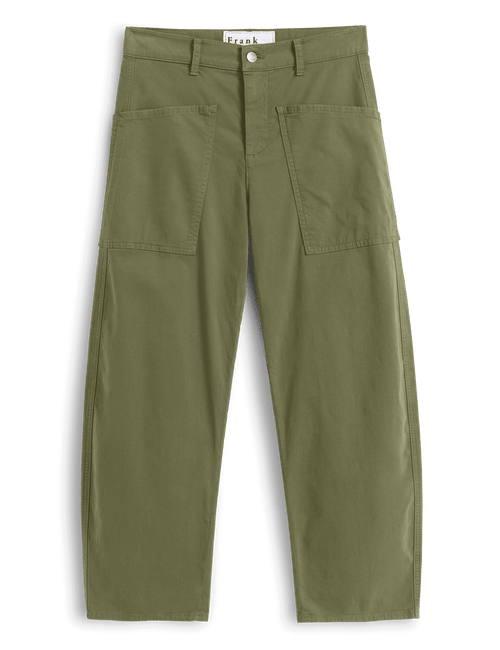 Green pants on a transparent background, view 6