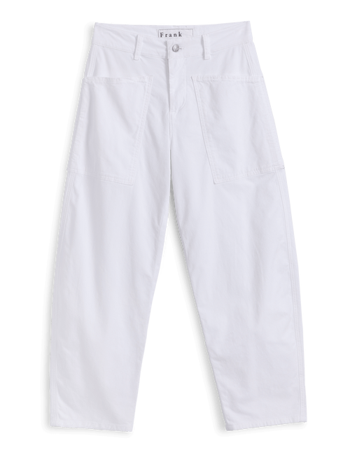 BRAY White, Italian Peached Twill, view 4