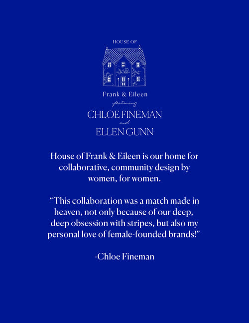 Promotional graphic for House of Frank & Eileen with branding and text on a blue background, view 6
