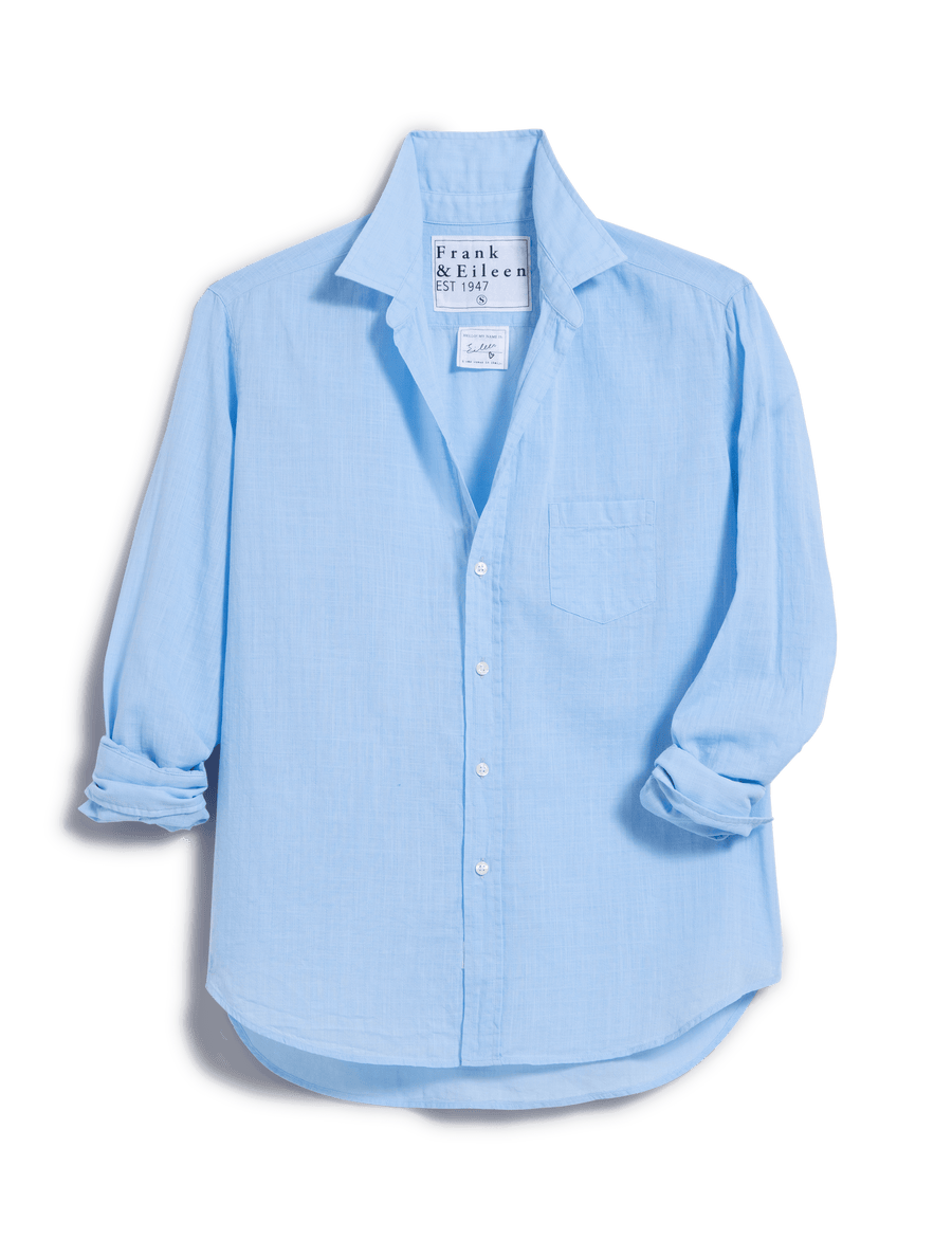 EILEEN Textured Blue, Italian Cotton